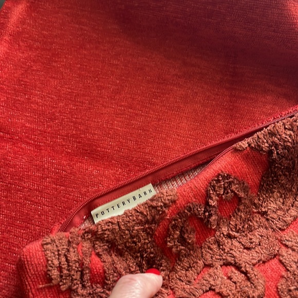 NWOT Pottery Barn decorative pillow. Size 22” x 22”. Cotton and polyester - Picture 7 of 9